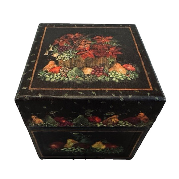 Bob's Boxes Primitive Christmas Garden Ellen Stouffer ES#75 4" x4" Box Vintage - Picture 1 of 11